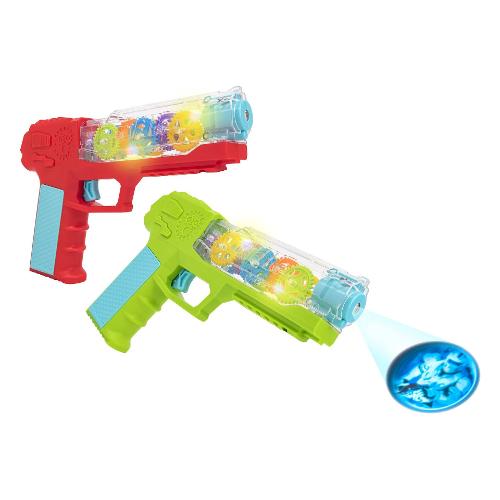 Pistola giocattolo WTOY Gear Gun Projection luci e suoni Assortito 42019