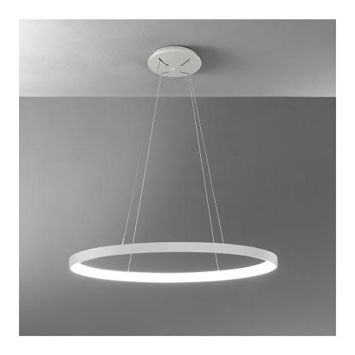 Vivida International Sospensione LIFERING O 80 Bianco (80x48x200cm) 0095 31 BI WN 1 luce - LED - Max 50W
