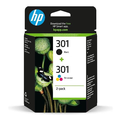 Hp Set cartucce stampante Series 301 Twin Pack N9J72AE 301