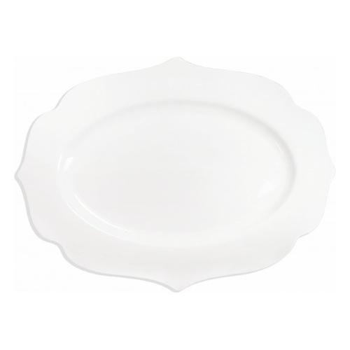 Brandani Vassoio ovale Porcellana (35,5x25cm) QUEEN Bianco 52888
