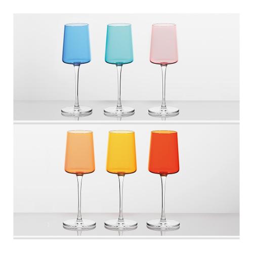 Amicasa Set calici Vino 6 pz ARES Colori assortiti WW22133