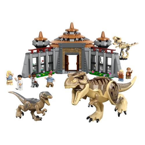 LEGO Centro visitatori: l’attacco del Trex e del Raptor ( 693 pz ) JURASSIC WORLD 12a+ 76961