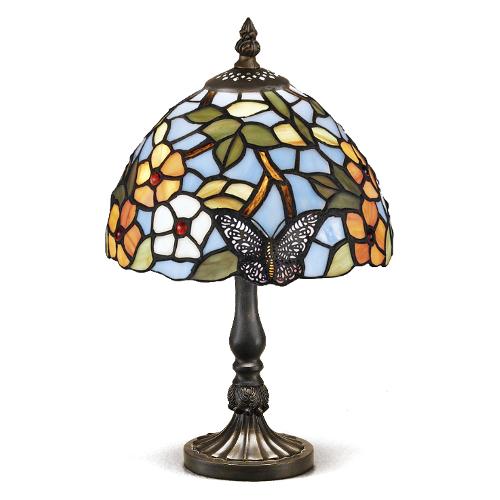 Perenz Lampada tavolo TIFFANY Butterfly (20cm) B614+T1002 U 1 luce - E27 - Max 60W