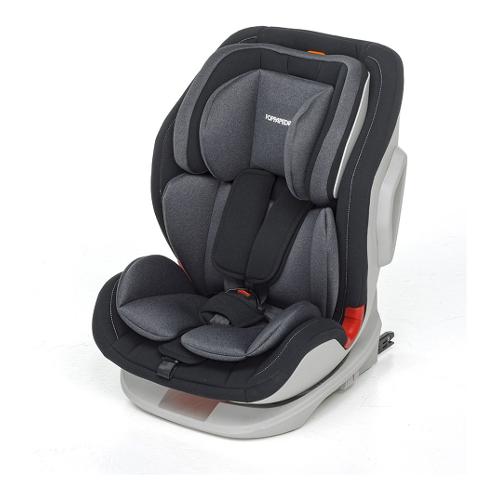 Foppapedretti Seggiolino auto 1-2-3 9 - 36 kg TOURIST Reclinabile Dual Fix Black 9700418003