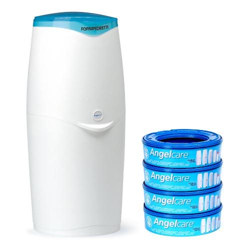 Foppapedretti Contenitore pannolini Maialino con 4 ricariche ANGELCARE Bianco 9700272800