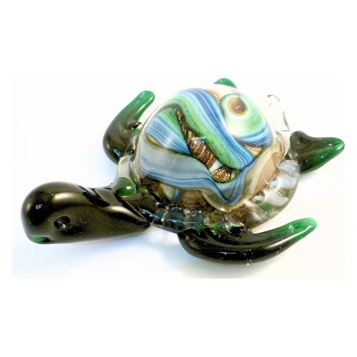 Sm3000 Soprammobile Vetro (17cm) Tartaruga Marina Verde 05453