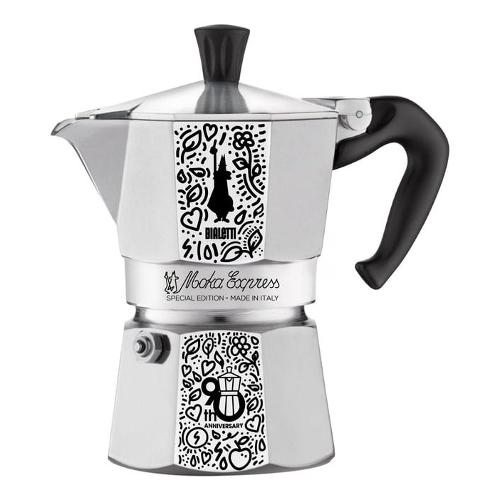 Bialetti Caffettiera Moka Express Alluminio, Argento, Capacità 9 Tazze