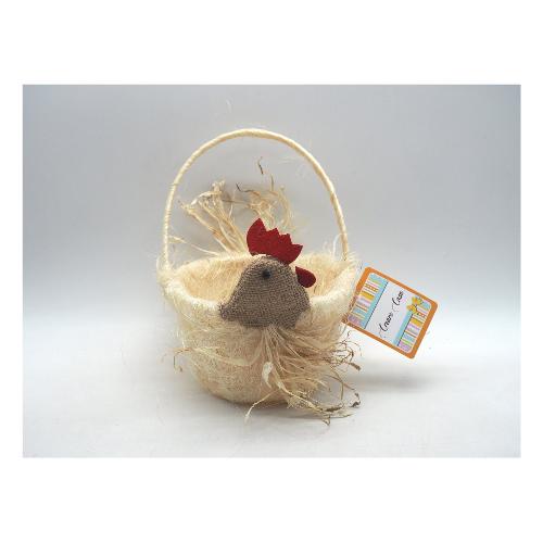 Creare Italia Decoro Impagliato con gallina Natural 78132