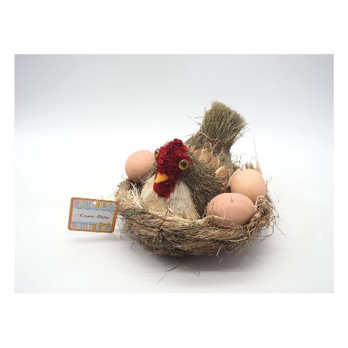 Creare Italia Decoro Cesto impagliato congallina 18x15 cm 16083