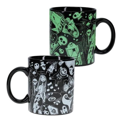 Paladone Tazza mug Ceramica (550ml) Glows in The Dark XL NIGHTMARE BEFORE CHRISTMAS PP11181NBC