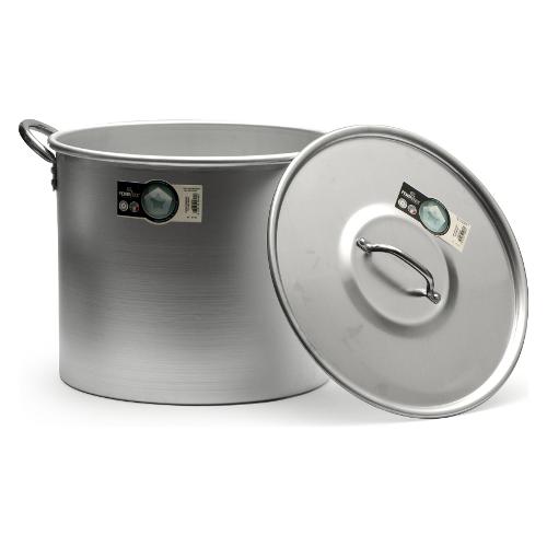 Pentalux Pentola Alluminio (32cm) con coperchio NORD Silver naturale 6332+4732