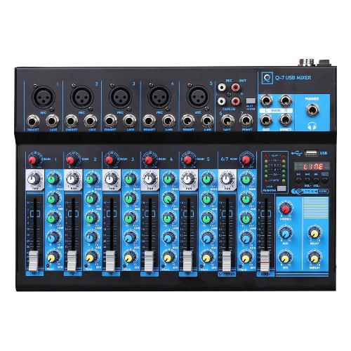 Oqan Mixer disc jockey Q7 USB MK2 Black 625810