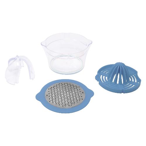 Spremi agrumi Set 4in1 con grattugia inox Azzurro V60129502010