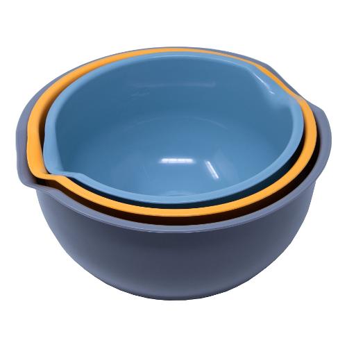 Abert Insalatiera Plastica Set 3 pz d.19,21 e 23 cm COLOR STYLE Colori assortiti V601295021