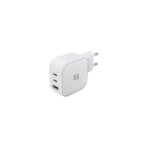 Tucano Caricabatterie USB Type-A, USB Type-C CHARGER GAN 65W Power Delivery White MA GAN65P EU W