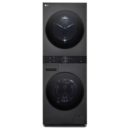 Lg Lavasciuga 12 + 10 Kg WASHTOWER WT1210BBF AI DD Platinum black classe AC 1400giri/min (60x66x165,5cm)