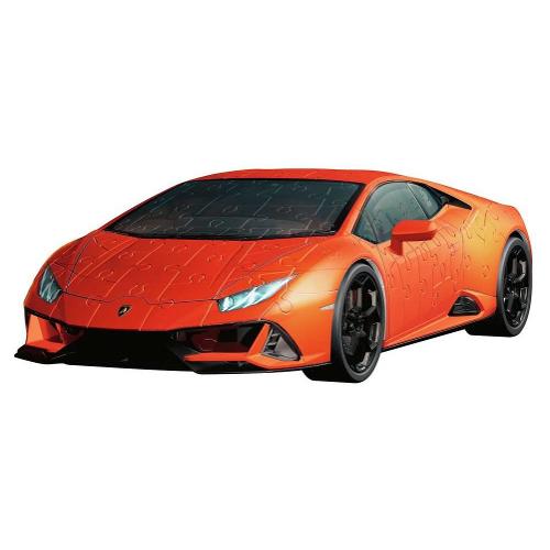 Ravensburger Puzzle 156 pz Lamborghini Huracán Orange EVO 8a+ (25,1x12,4x6,5cm) 3D 11571