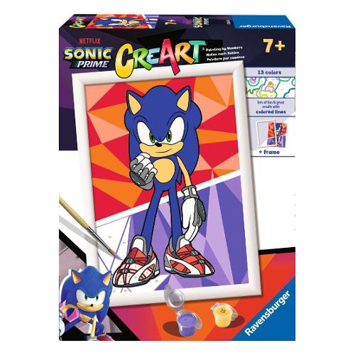 Ravensburger Set per dipingere Netflix Sonic Prime CREART 23682