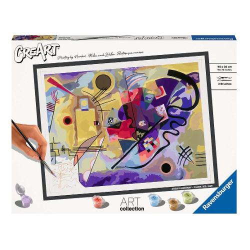 Ravensburger Set per dipingere Wassily Kandinsky Giallo, Rosso, Blu CREART 23650