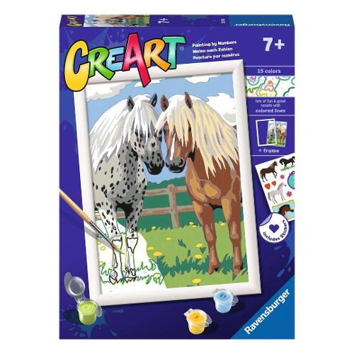 Ravensburger Set per dipingere Coppia di Cavalli CREART 23708
