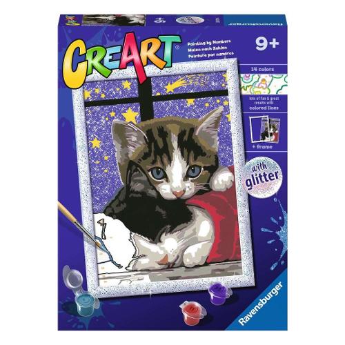 Ravensburger Set per dipingere Teneri Gattini con Glitter CREART 23707