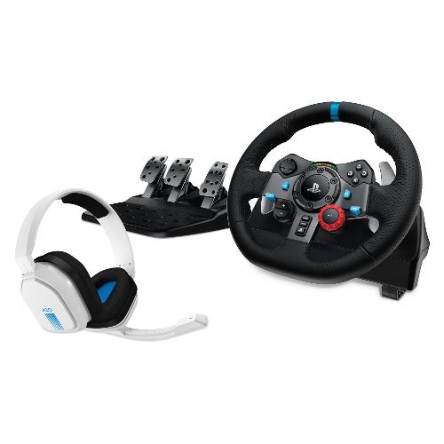 Logitech Volante e pedaliera simulatore guida G SERIES Bundle G29 + Astro A10 Black e White 991 000486