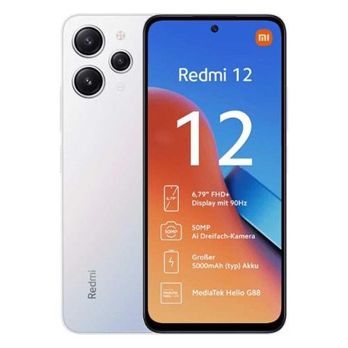 Xiaomi Smartphone 6,79" REDMI 12 4G Lte Polar silver ( 256GB Ram 8GB 5000mAh ) MZB0ESBEU