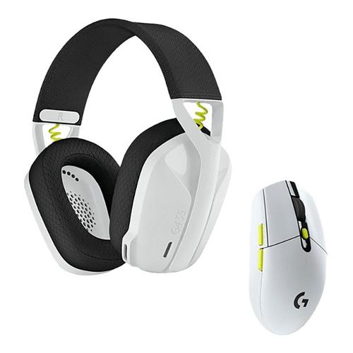Logitech Kit cuffia e mouse G SERIES Bundle Wireless Combo Special Edition White e Black 981 001230