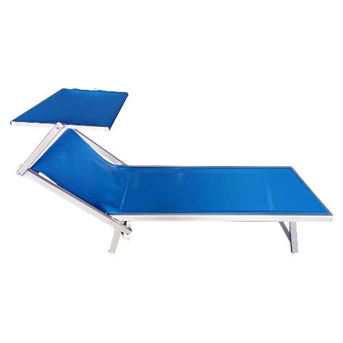 Amicasa Lettino prendisole alluminio BAGNINO Blu