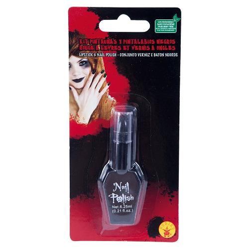 Rubie'S Spain Smalto e rossetto (1pz) Nero S8764