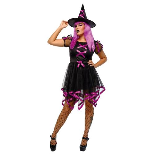 Rubie'S Spain Costume Halloween Strega alla moda Rosa Fluo taglia Adulto S8843