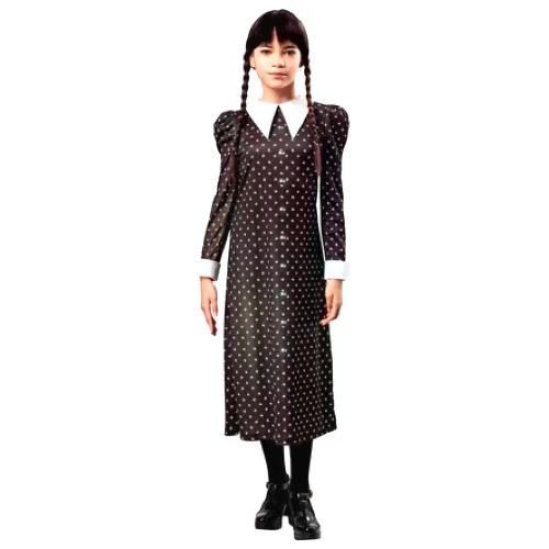 Rubie'S Spain Costume carnevale WEDNESDAY ADDAMS Uniforme scolastica taglia 5-7 anni 100967 M
