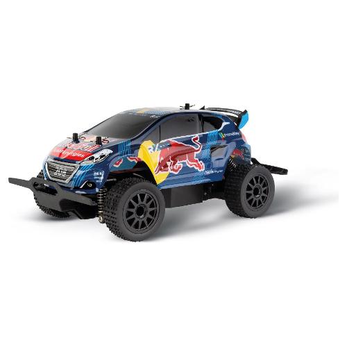 Carrera Toys Radiocomando Peugeot WRX 208 Rallycross 2,4 GHz scala 1:18 (26,5cm) RED BULL Blu 370182021