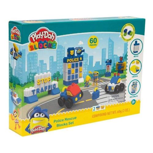 Grandi Giochi Stazione di Polizia ( 60 pz ) PLAY DOH BLOCKS 36m+ PLD00000