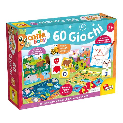 Lisciani Gioco educativo 60 Giochi CAROTINA BABY 102877