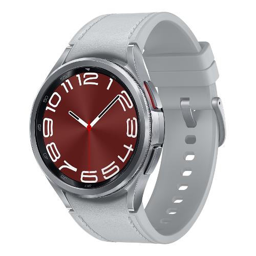 Samsung Smartwatch ( AMOLED ) GALAXY WATCH6 Classic Bluetooth Silver 43 mm SM R950NZSAITV