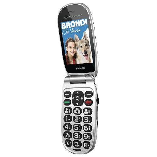 Brondi Cellulare 2G Gprs AMICO Comfort Nero opaco