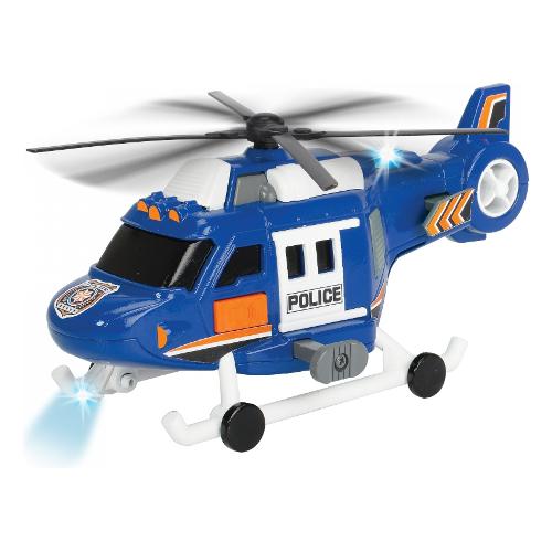 Simba Elicottero radiocomandato Salvataggio Polizia Luci e Suoni (18cm) DICKIE Blu 203302016