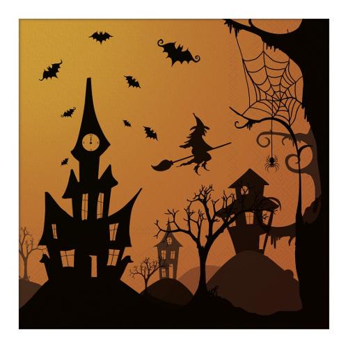 Gabbiano Set tovaglioli monouso 20pz 3 Veli Halloween SMART 77522