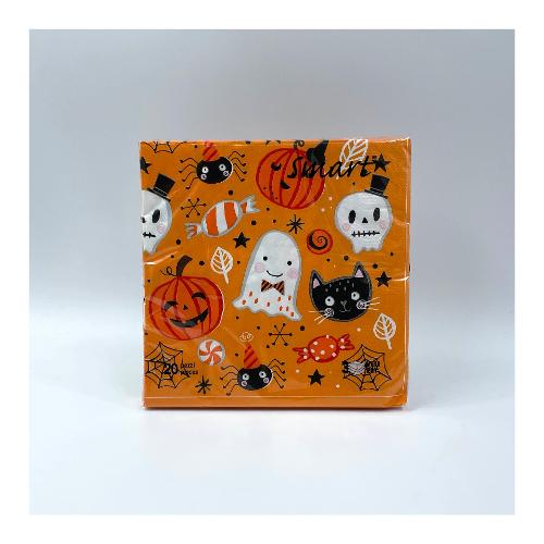 Gabbiano Set tovaglioli monouso 20pz 3 Veli Halloween SMART 77119