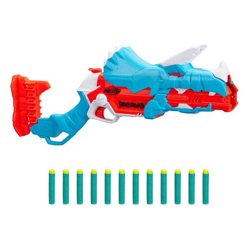 Hasbro Fucile blaster Dinosquad TriceraBlast (54cm) NERF F0803EU4