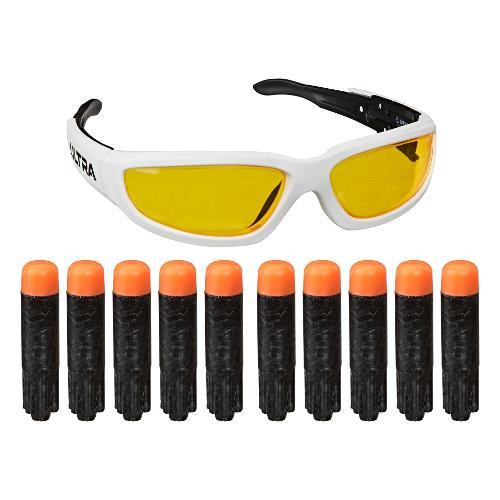Hasbro Set Dardi con occhiali Vision Gear  per blaster 10 pz NERF E9836EU4