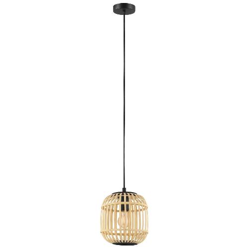 Eglo Sospensione BORDESLEY Naturale (21x110cm) 43231 1 luce - E27 - Max 28W