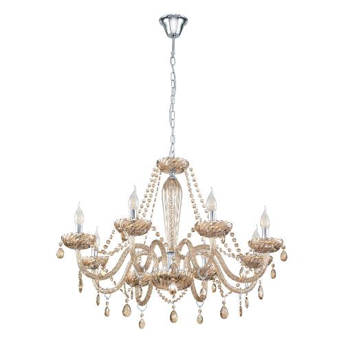 Eglo Lampadario BASILANO Cognac (82cm) 39093 8 luci - E14 - Max 320W