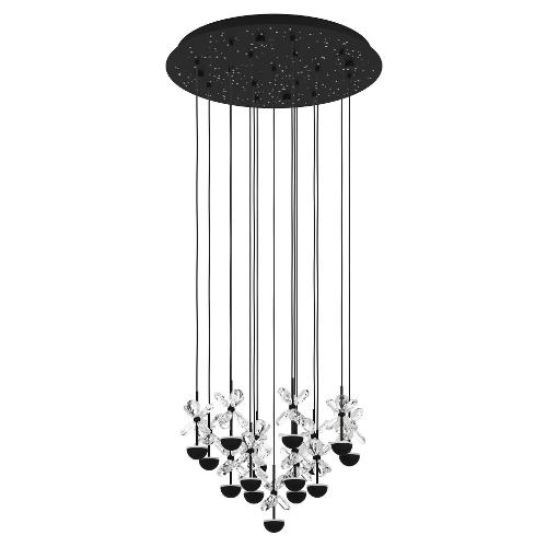 Eglo Sospensione PIANOPOLI 2 Nero (50x150cm) 390277 15 luci - LED - Max 27W