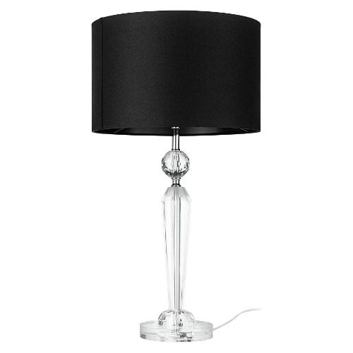 Eglo Lampada tavolo PASIANO 1 Nero e Trasparente (35x64cm) 390158 1 luce - E27 - Max 40W