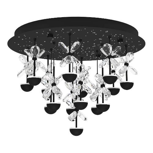Eglo Sospensione PIANOPOLI 2 Nero (50x36,5cm) 390275 15 luci - LED - Max 27W