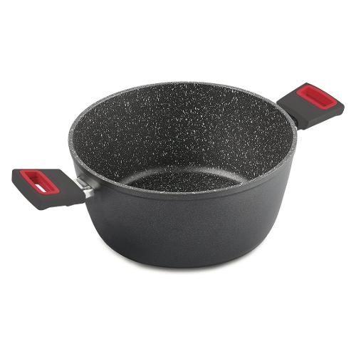 Ghidini Cipriano Casseruola Antiaderente (28cm) VIVÀ Grigio e Rosso 2281