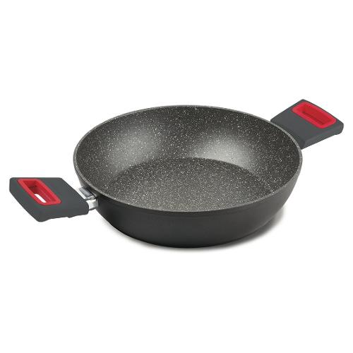 Ghidini Cipriano Tegame Antiaderente (24cm) VIVÀ Grigio e Rosso 2256