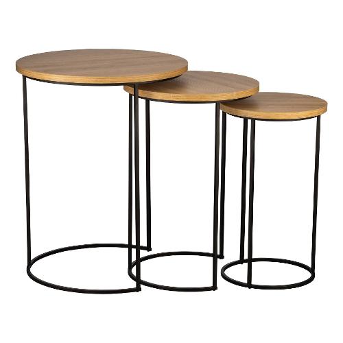 Eglo TOWADA Set tavolini Black e Brown